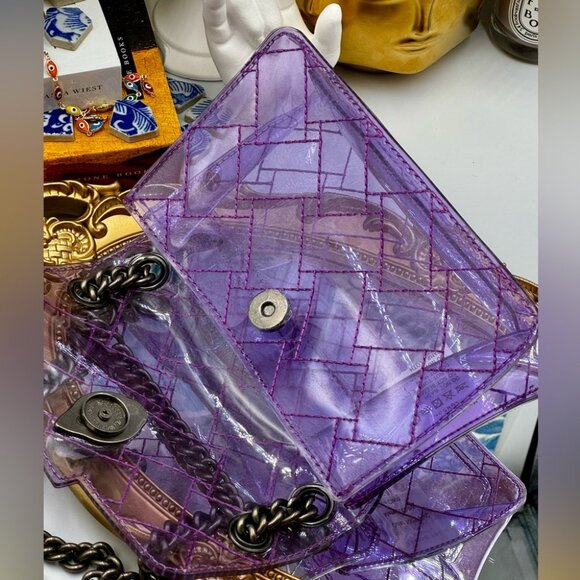 🆕 KURT GEIGER LONDON 🧿 NWOT Mini Kensington Crossbody Bag, Light Purple - Picture 15 of 16